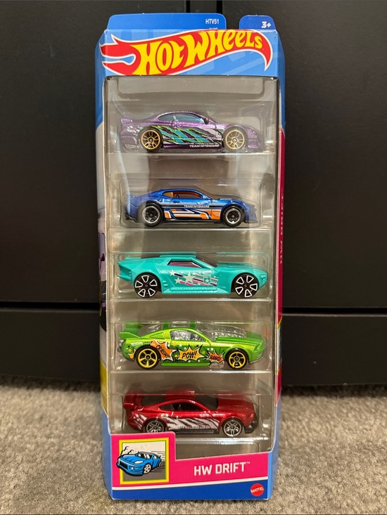 Hot Wheels Other - Hot Wheels HW Drift 5-Pack Toy Cars - BRAND NEW
